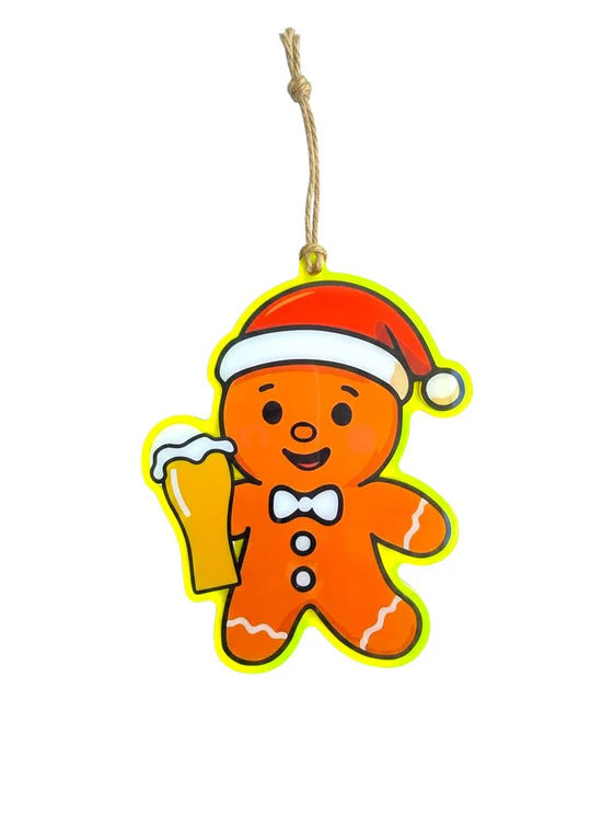 Gingerbeer Boy Holiday Ornament - 50% Donated to The AMICA Center for Immigrant Rights (Copy)