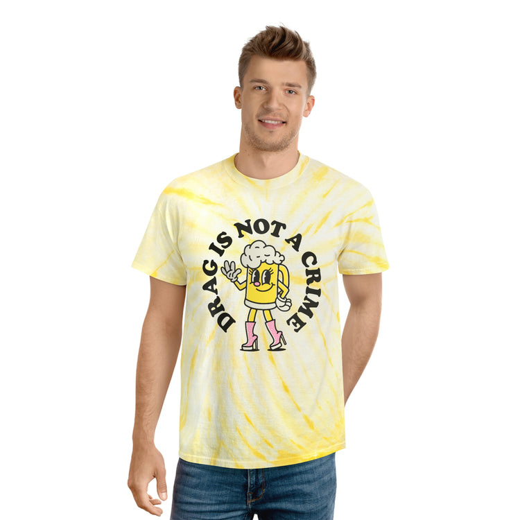 Drag is Not a Crime Tie-Dye Tee