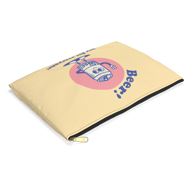Beer! It's for Everyone! Blue Accessory Pouch