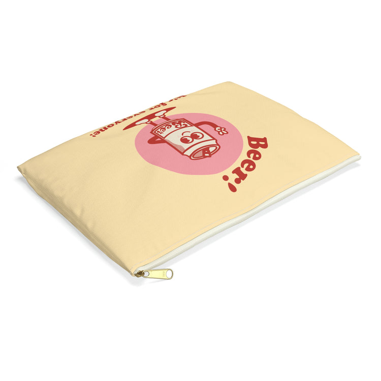 Beer! It's for Everyone! Red Accessory Pouch