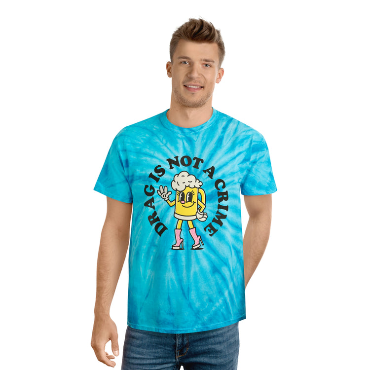 Drag is Not a Crime Tie-Dye Tee