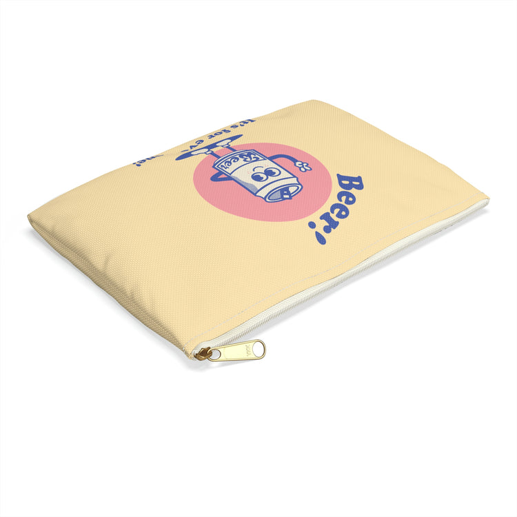 Beer! It's for Everyone! Blue Accessory Pouch