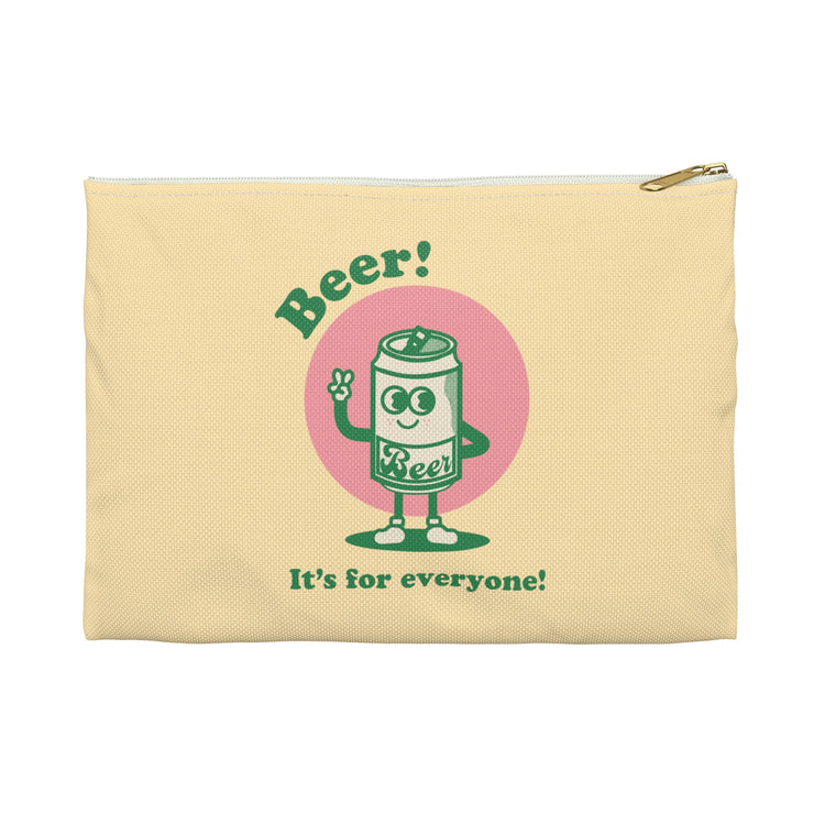 Beer! It's for Everyone! Green Accessory Pouch