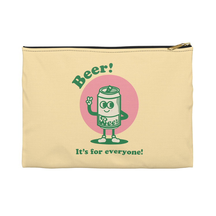 Beer! It's for Everyone! Green Accessory Pouch