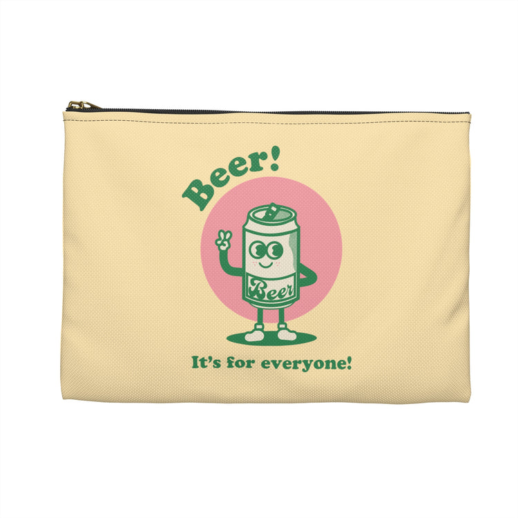 Beer! It's for Everyone! Green Accessory Pouch