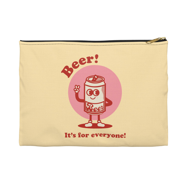 Beer! It's for Everyone! Red Accessory Pouch