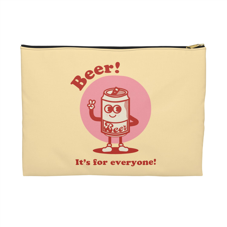 Beer! It's for Everyone! Red Accessory Pouch