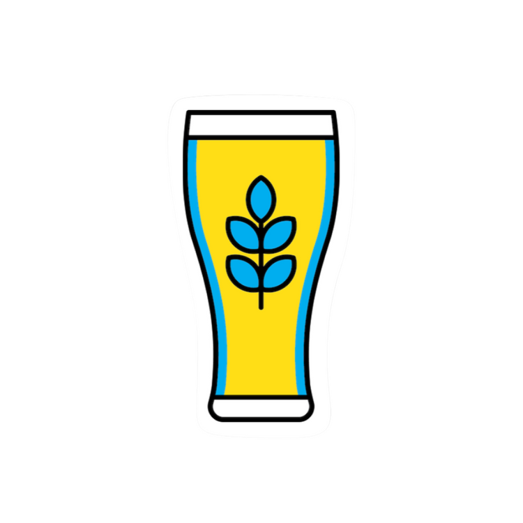 Ukraine Beer Sticker