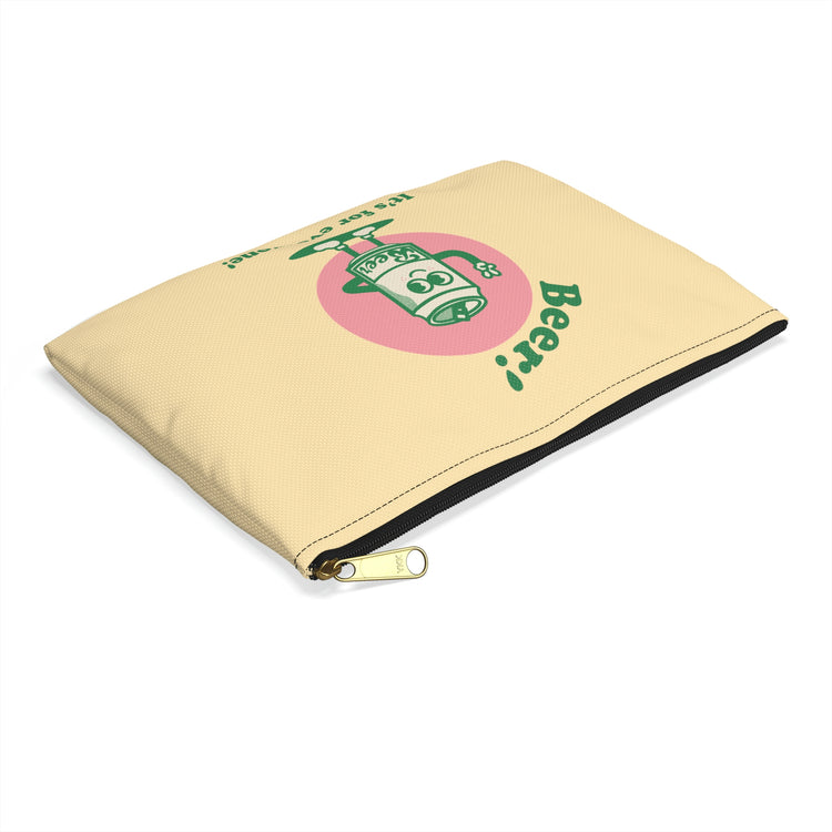 Beer! It's for Everyone! Green Accessory Pouch