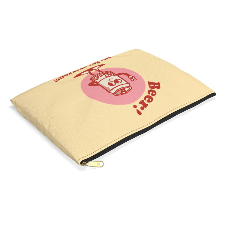 Beer! It's for Everyone! Red Accessory Pouch