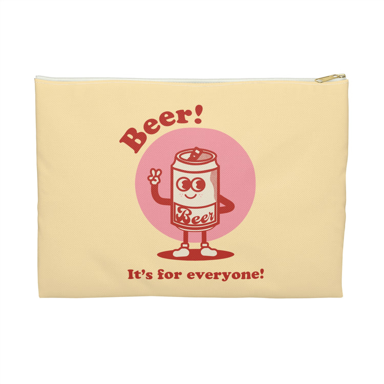 Beer! It's for Everyone! Red Accessory Pouch