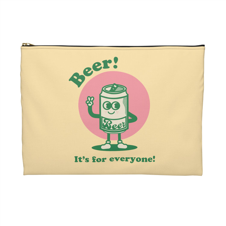 Beer! It's for Everyone! Green Accessory Pouch