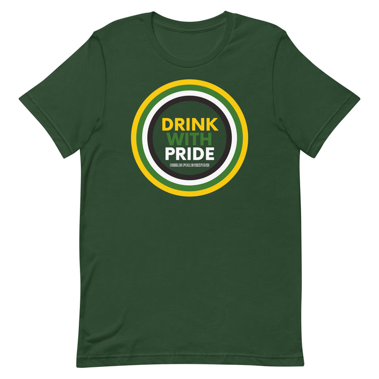 Drink with Aromantic Pride Unisex T-Shirt