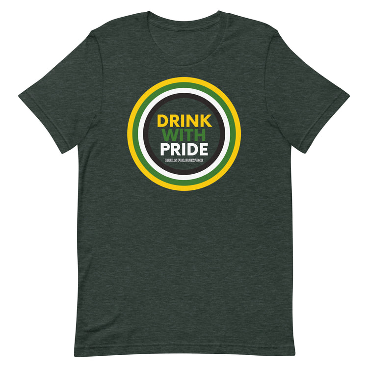 Drink with Aromantic Pride Unisex T-Shirt