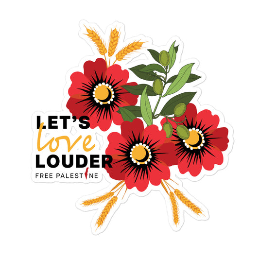 Let's Love Louder - Die-Cut Sticker - Style 1