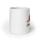 Let's Love Louder - Free Palestine - White Glossy Mug