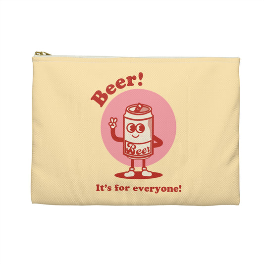 Beer! It's for Everyone! Red Accessory Pouch