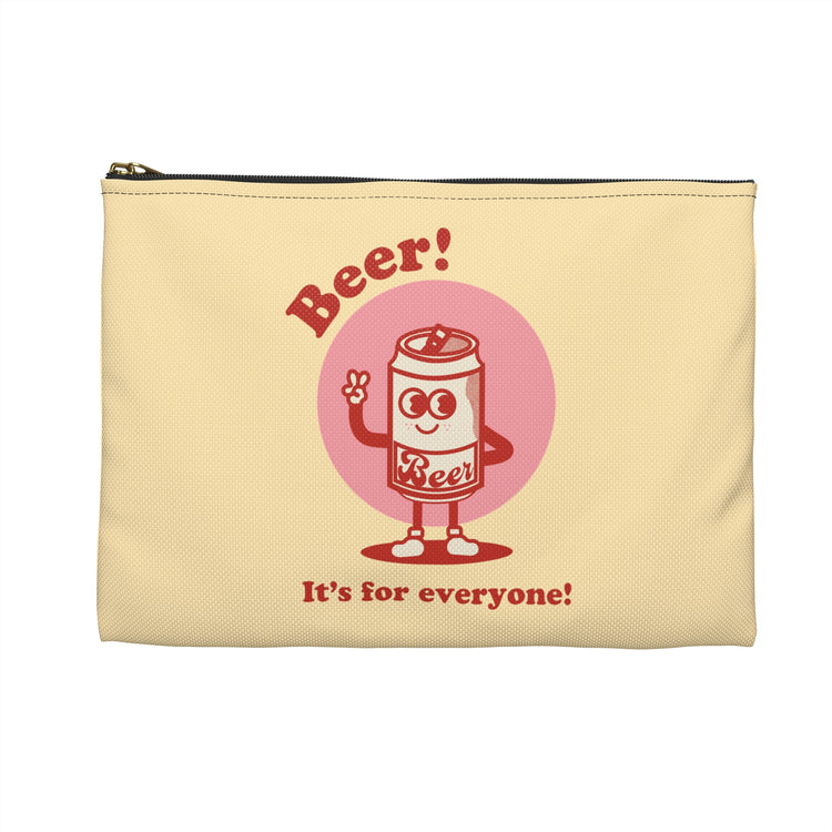 Beer! It's for Everyone! Red Accessory Pouch