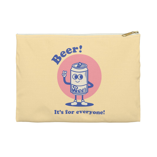 Beer! It's for Everyone! Blue Accessory Pouch