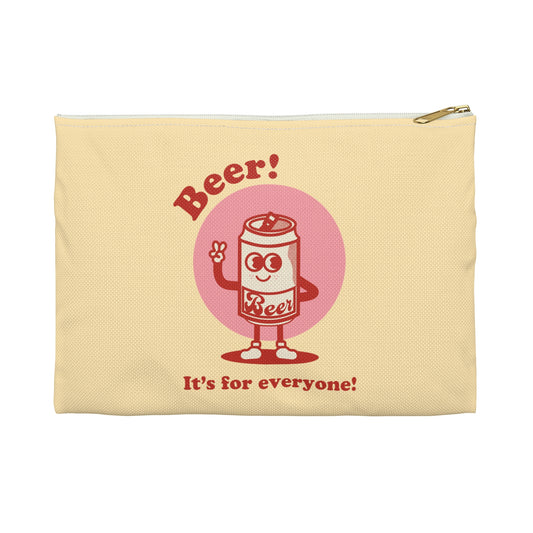 Beer! It's for Everyone! Red Accessory Pouch