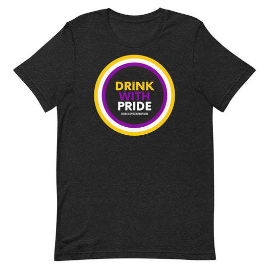 Drink with Non-Binary Pride Unisex T-Shirt