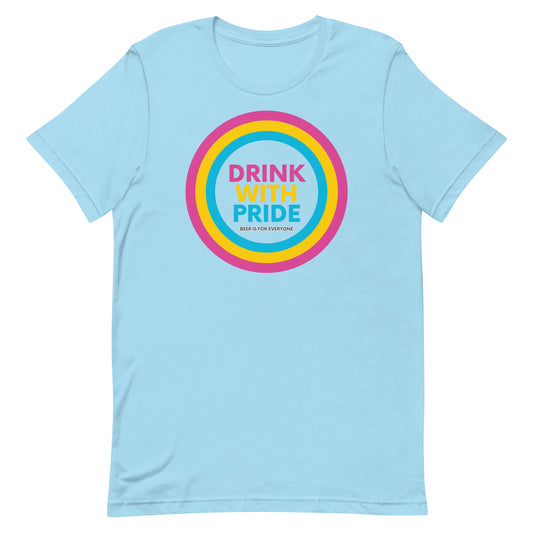 Drink with Pansexual Pride Unisex T-Shirt